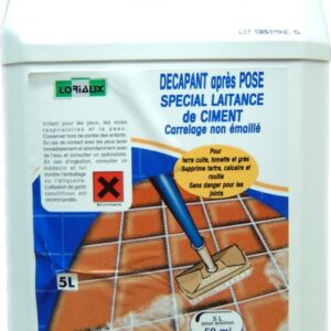 DÉCAPANT APRES POSE CARRELAGE NON EMAILLE 5 L