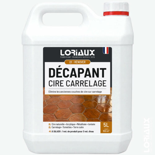 decapant-cire-carrelage-5L-loriaux Décapant Cire Carrelage - Spécial tomettes et terre cuite