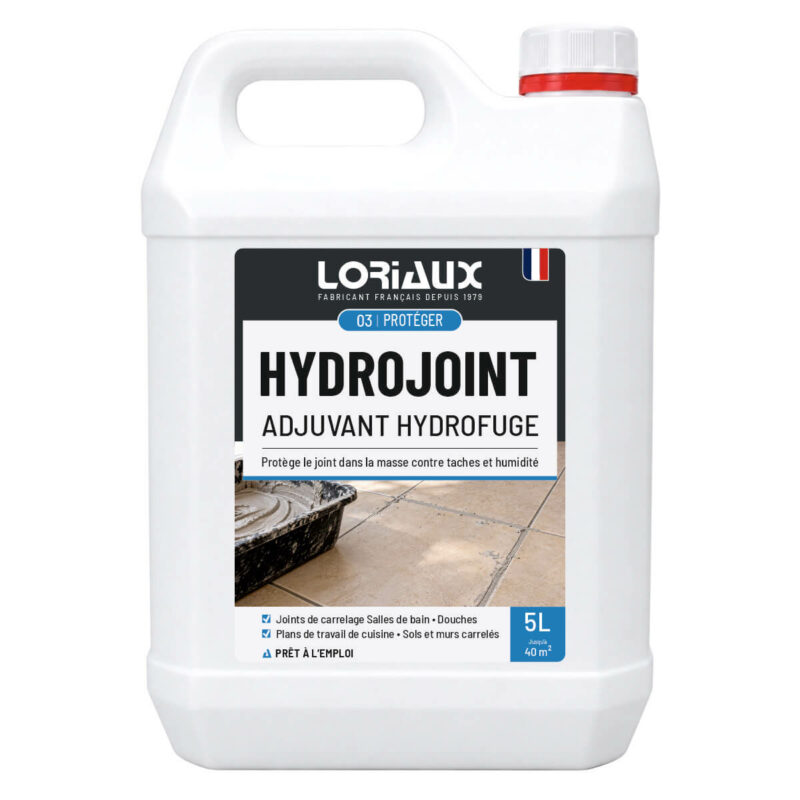 HydroJoint – Protecteur Hydrofuge pour Joint de Carrelage 5L Imperméabilise et protège les joints dans la masse sans modifier leur couleur