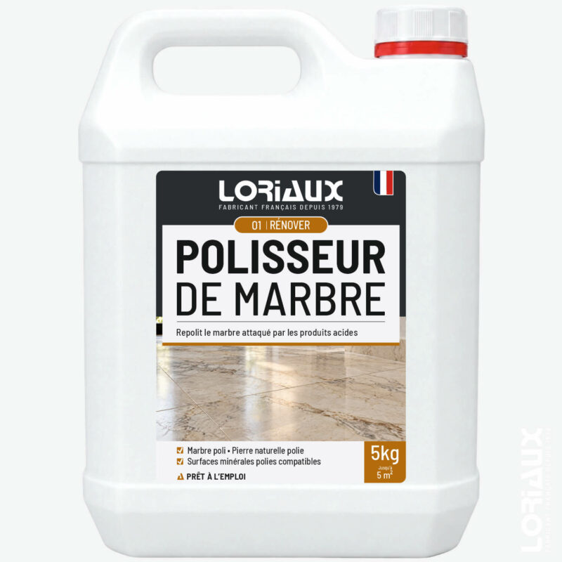 polisseur-de-marbre-5kg-loriaux Polisseur Marbre et Pierre Naturelle 5kg Repolit les marbres ternis ou rayés et élimine les taches de rouille