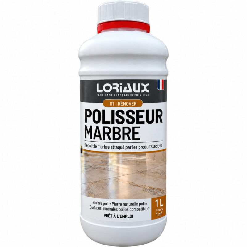 polisseur-marbre-1kg-loriaux Polisseur Marbre et Pierre Naturelle 1kg Repolit les marbres ternis ou rayés et élimine les taches de rouille