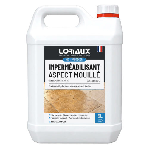 atl-blanc-impermeabilisant-effet-mouille-5L-loriaux ATL Blanc – imperméabilisant effet mouillé pour Supports à Faible Porosité 5L ATL Blanc – imperméabilisant effet mouillé pour Supports à Faible Porosité Protège durablement les carrelages et pierres naturelles à faible porosité tout en ravivant leur couleur