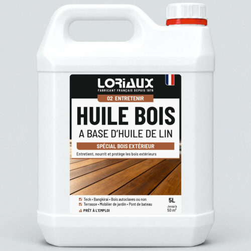 huile-bois-exotique-5-litres-loriaux Huile Bois Exotique 5L Protège, nourrit et entretient les bois exotiques exposés aux intempéries et aux UV
