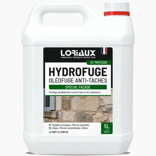 hydrofuge-oleofuge-anti-taches-facade-5-litres-loriaux Hydrofuge Oléofuge Façade bidon de 5 litres