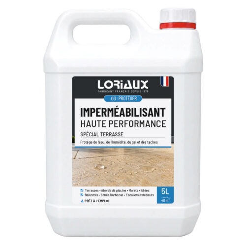 Imperméabilisant Haute Performance Spécial Terrasse 5L - Protection hydrofuge et oléofuge haute performance pour terrasses et surfaces extérieures