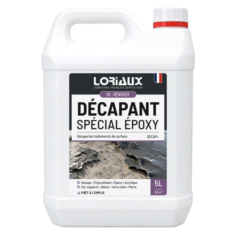 decapant-epoxy-decap-plus-5L-loriaux DECAP+ Décapant Époxy, Polyuréthane et Acrylique 5L Solution de décapage puissante pour éliminer les traitements de surface PU, époxy et acryliques