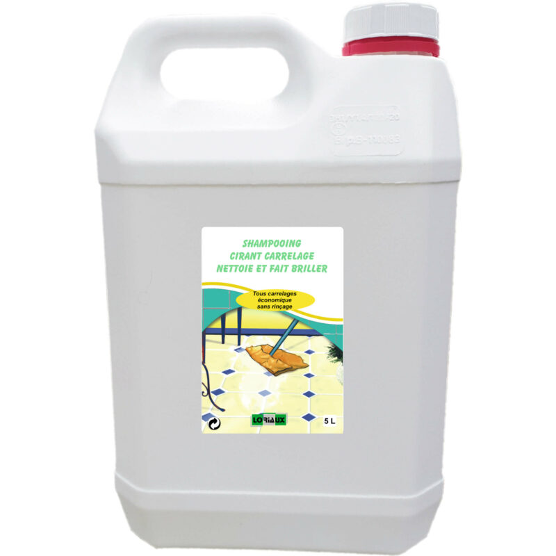 Shampooing Cirant Carrelage 5L Nettoie, fait briller et facilite l'entretien quotidien des sols