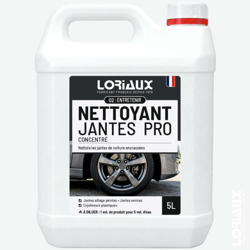 nettoyant-jantes-professionnel-concentre-5litres-loriaux Nettoyant Jantes Professionnel Concentré Sans Acide 5L Nettoie efficacement les jantes alliage peintes ou vernies et les enjoliveurs plastiques