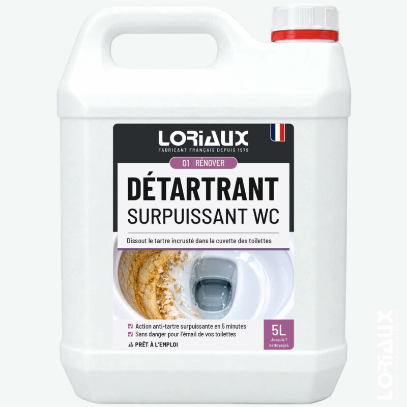 detartrant-surpuissant-wc-5L-loriaux Détartrant surpuissant wc 5L