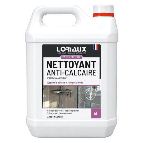 Nettoyant anti-calcaire Spécial salle de bain 5L Élimine le calcaire, le tartre et les traces de rouille sur les surfaces de la salle de bain